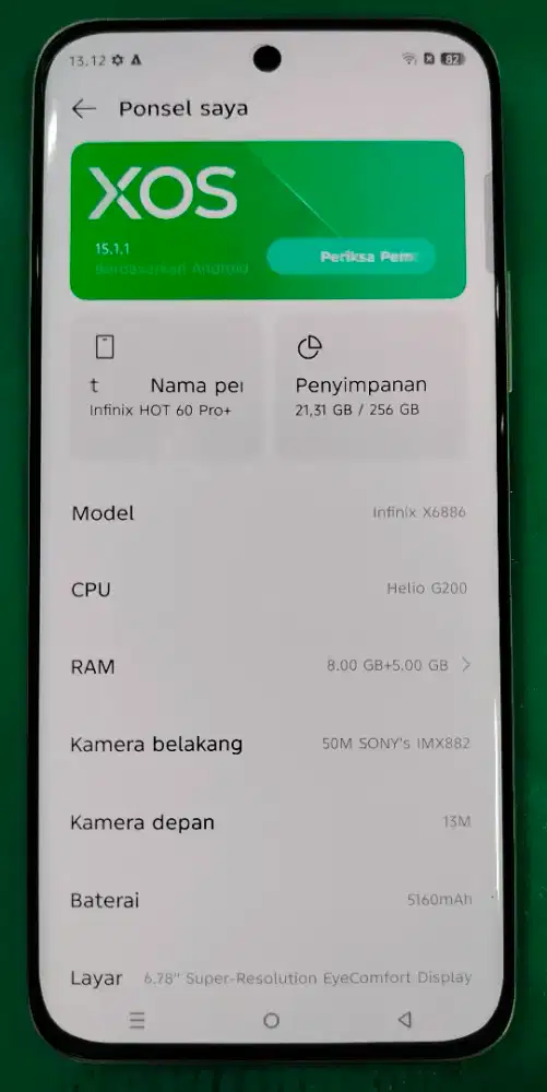 INFINIX HOT 60PRO PLUS 8+8/256Gb LIKE NEW