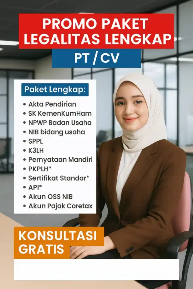 Perlengkapan Usaha Kantor PT Legal Lengkap