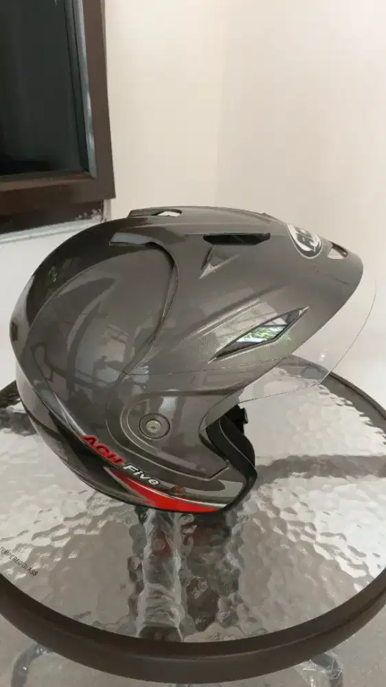 HELM ACH TOPI GREY BEKAS