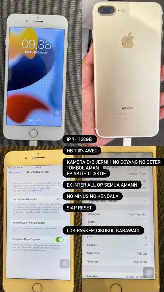 Iphone 7+ 128gb
