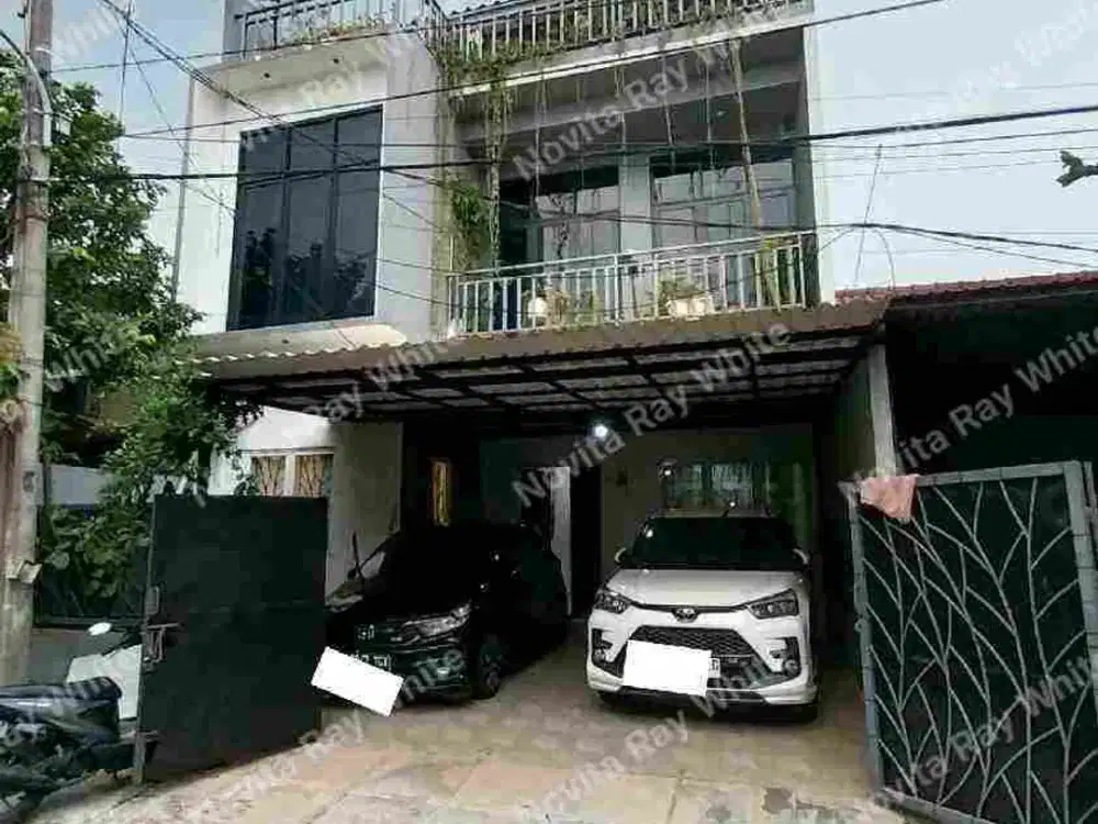 Di Jual Rumah Minimalis Modern 3 Lantai Dengan Rooftop Komplek Taman Jatisari Permai Bekasi