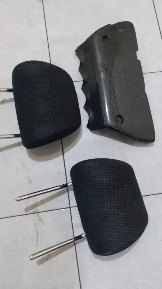 Cover Engine Carbon Jazz Rs G8 Dan Sandaran Kepala Jok Depan