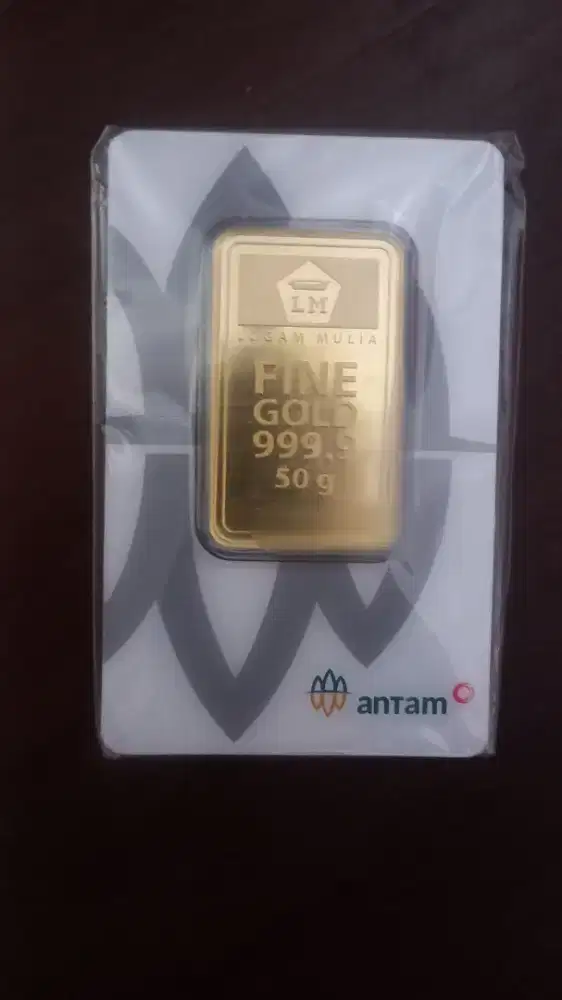 Logam mulia antam 50 gram certieye,minat cod sekitar cinere Depok