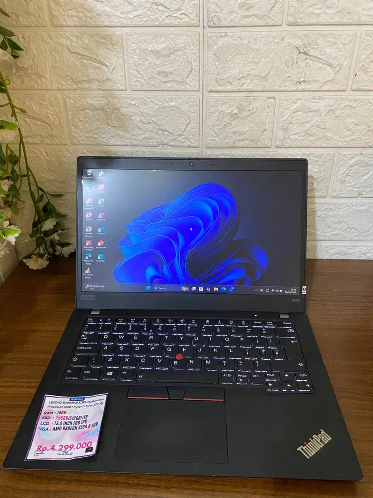 Laptop X395 Ryzen 5Pro 3500u Ram 16GB Ssd 256GB Up To 1TB