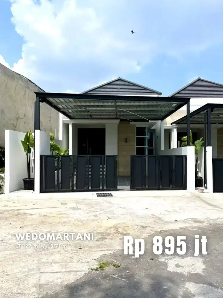 Dijual Rumah Baru Desain Keren dekat Jalan Raya Tajem