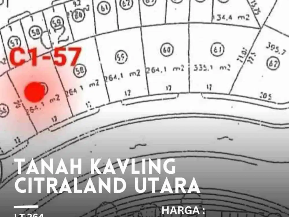 Top Murah Under NJOP Dijual Kavling Siap Bangun di Bukit Palma Surabaya Barat Ngantong