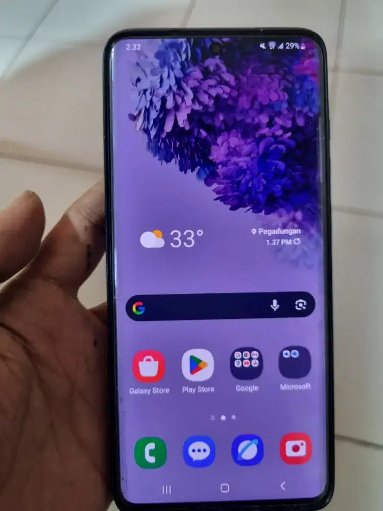Dijual samsung S20+ 5G ram 12/128 pakaian sendiri normal semua lancar