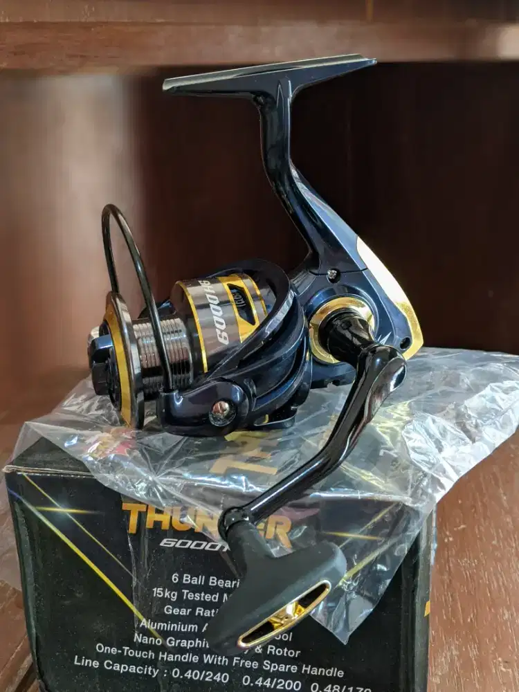 Katrol pancing Reel 6000 Besi Smooth suara Mantap