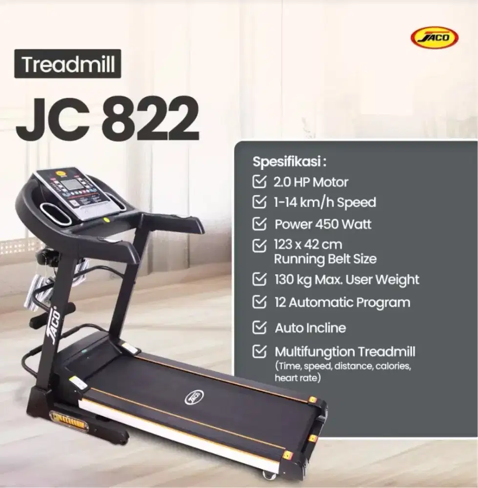 Tredmill asli JACO.
