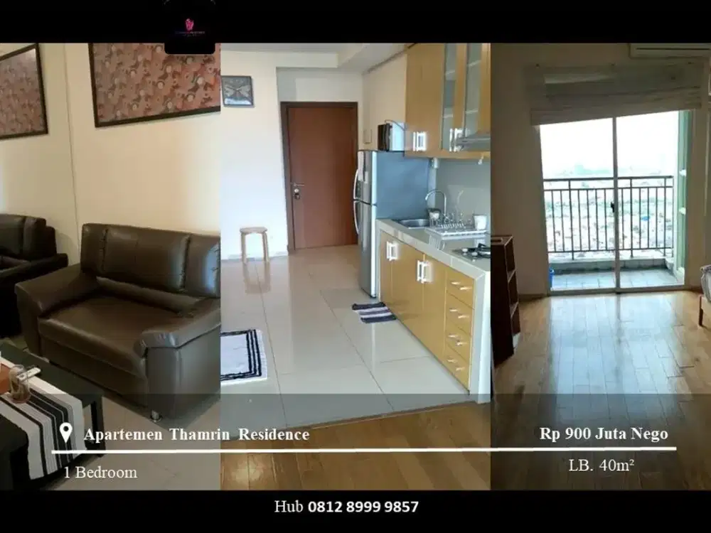 Dijual Apartement Thamrin Residence Mid Floor Type I 1BR Full Furnished