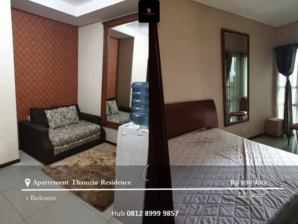 Dijual Apartement Thamrin Residence Mid Floor 1BR FF