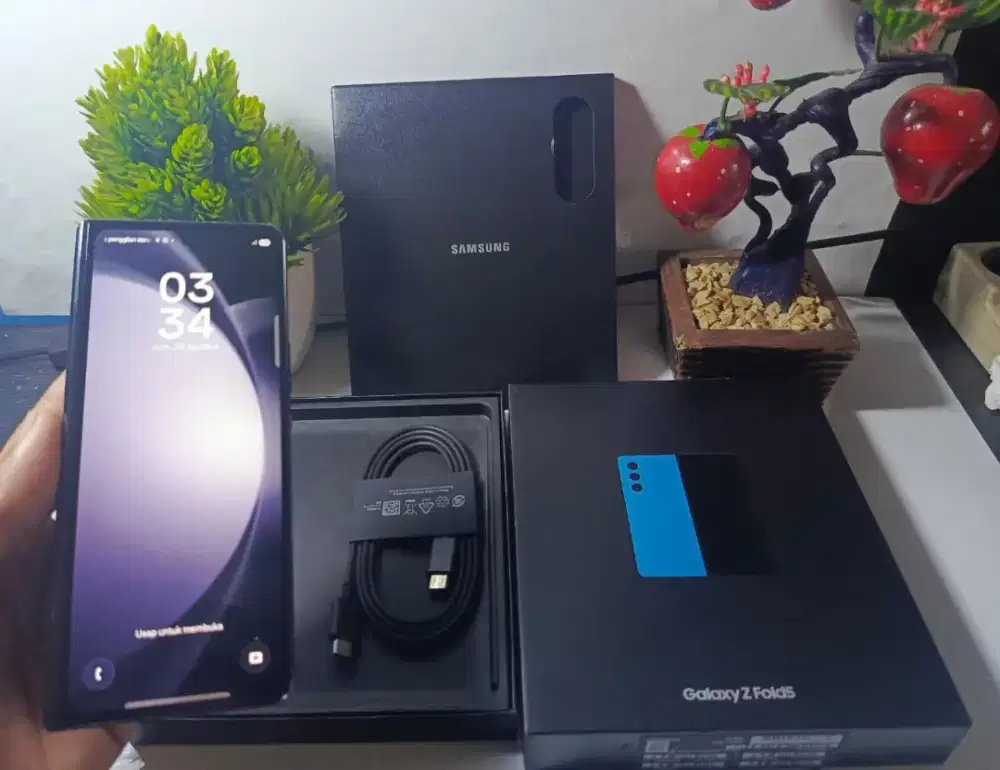 SAMSUNG Z FOLD 5 5G RAM 12/256GB ORIGINAL SEIN MULUS NOMINUS FULLSHET