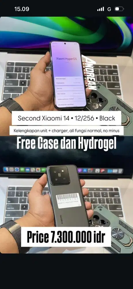 Xiaomi 14 12/256 unit sama charger aja ga ada dos