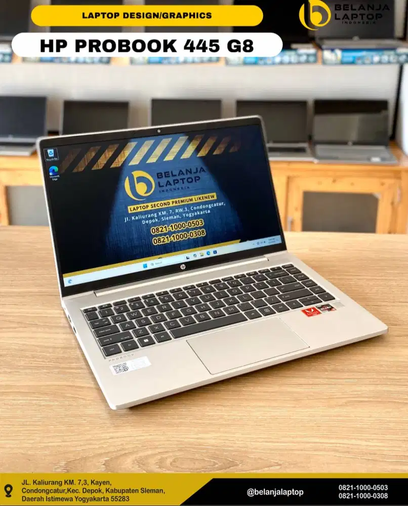 HP ProBook 445 G8/Ryzen 5 5600U/16GB/512GB/TERMURAH!!!