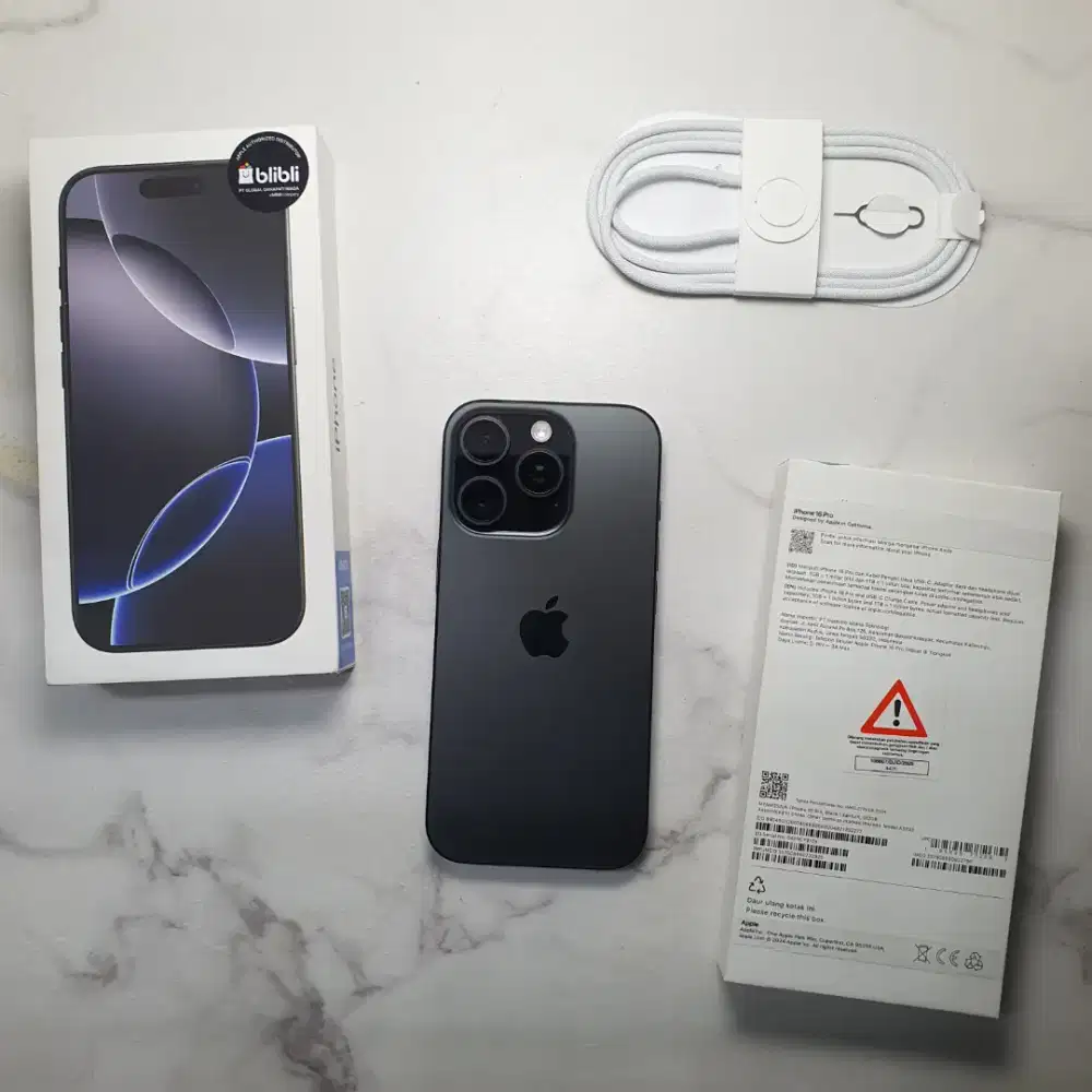 iPhone 16 Pro 512 Black Titanium, Ibox blibli