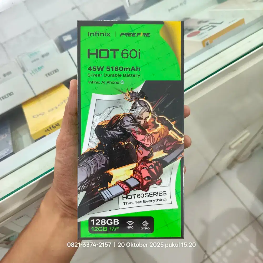 INFINIX HOT 60i 6/128 BARU SEGEL GARANSI RESMI