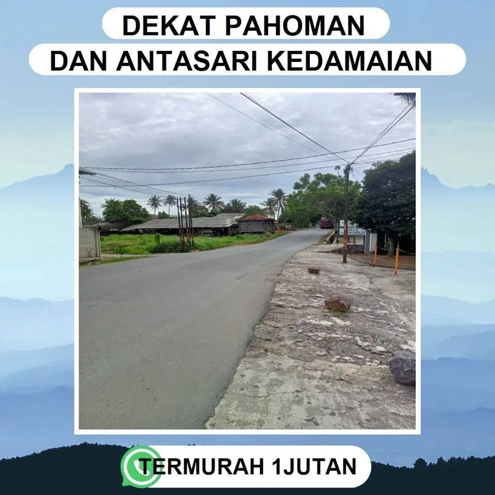 TANAH KEDAMAIAN BANDAR LAMPUNG AKSES DEKAT DENGAN PUSAT KOTA