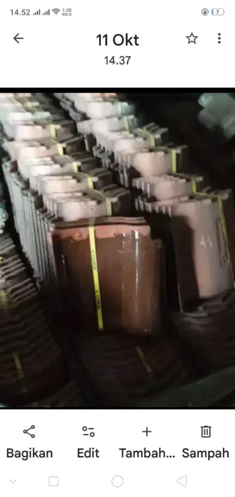 D jual genteng kanmuri (Baru) 600 bji.