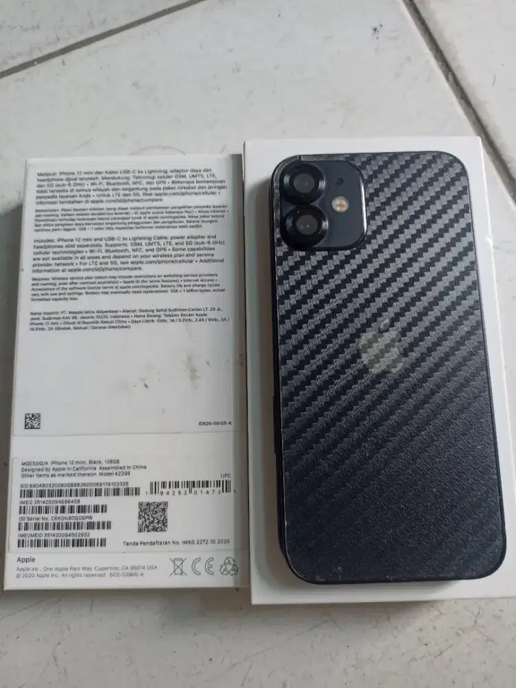 Iphone 12 mini 128 gb iboxx fullset