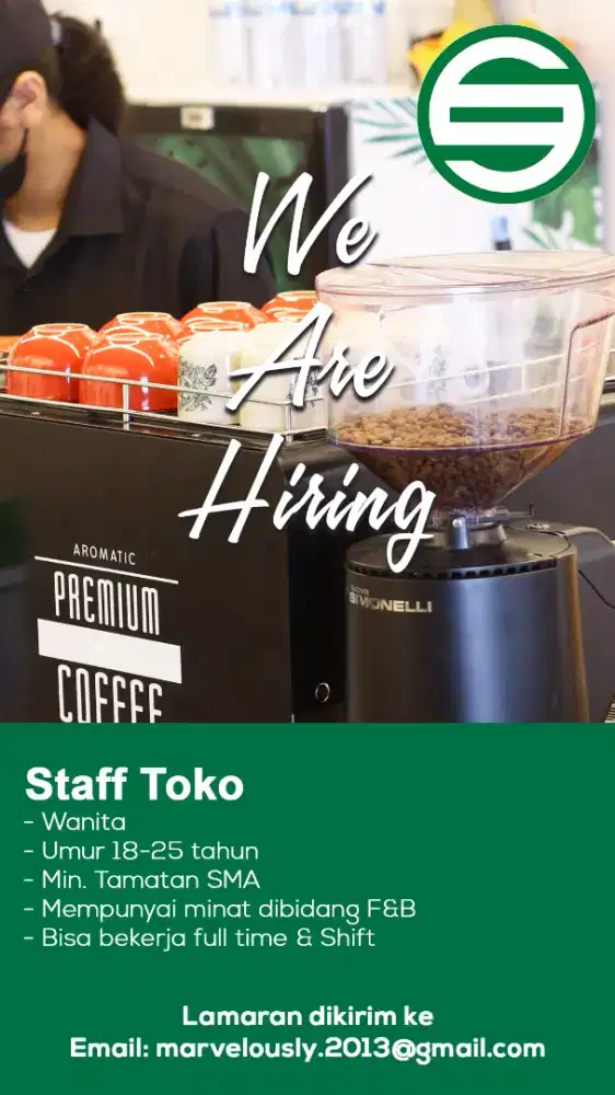 Lowongan kerja staff toko