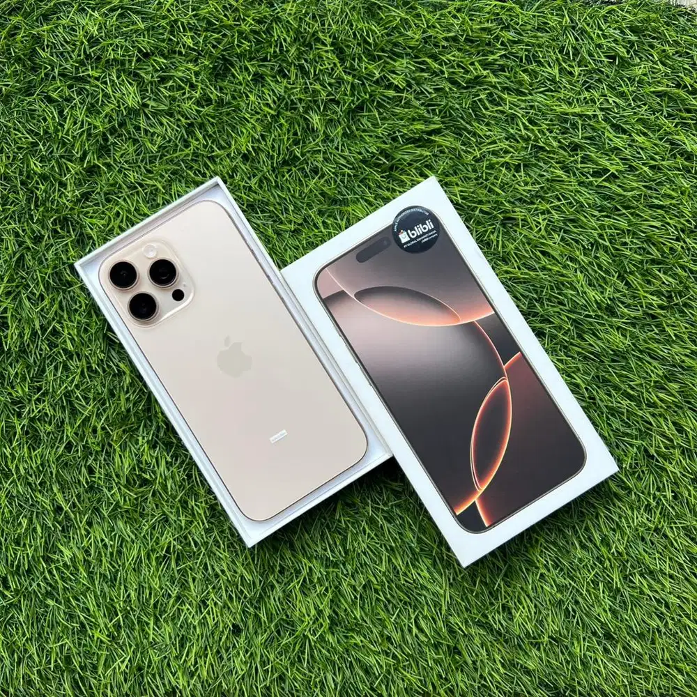 iPhone 16 Pro max 256GB Desert resmi ibox pemakaian singkat