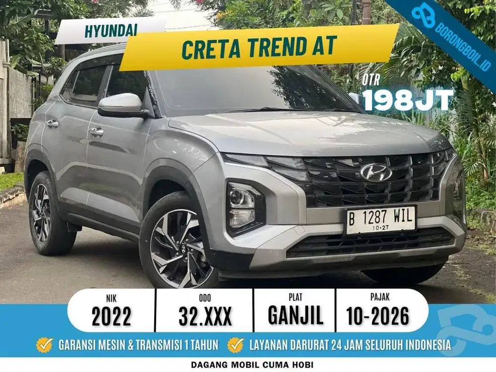 HYUNDAI CRETA TREND AT 1.5 ABU 2022 LIKE NEW LOW KM ISTIMEWA