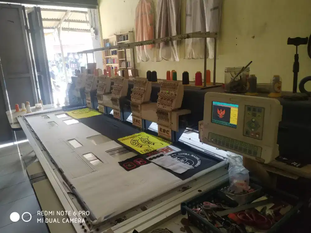 DIJUAL Mesin Bordir Komputer DALAM 6 KEPALA