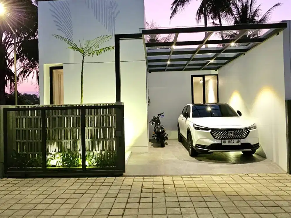 RUMAH MINIMALIS MODERN, FULL PERABOT, 3 MENIT DARI PASAR GENTAN, SLEMAN