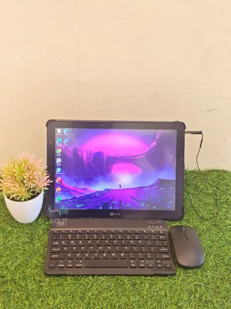 Tablet Fujitsu V727 Touchscreen Windows 10 Pen Keyboard Mouse dan Tas