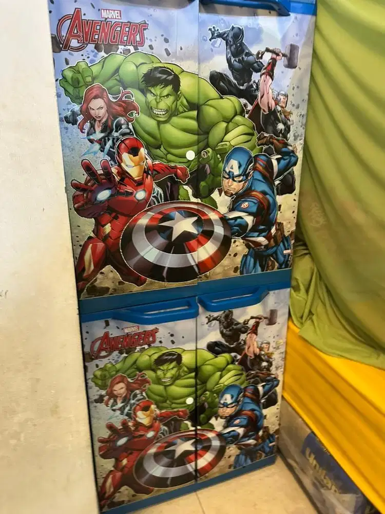 jual cepat lemari pakaian anak avengers lemari serbaguna lemari baju