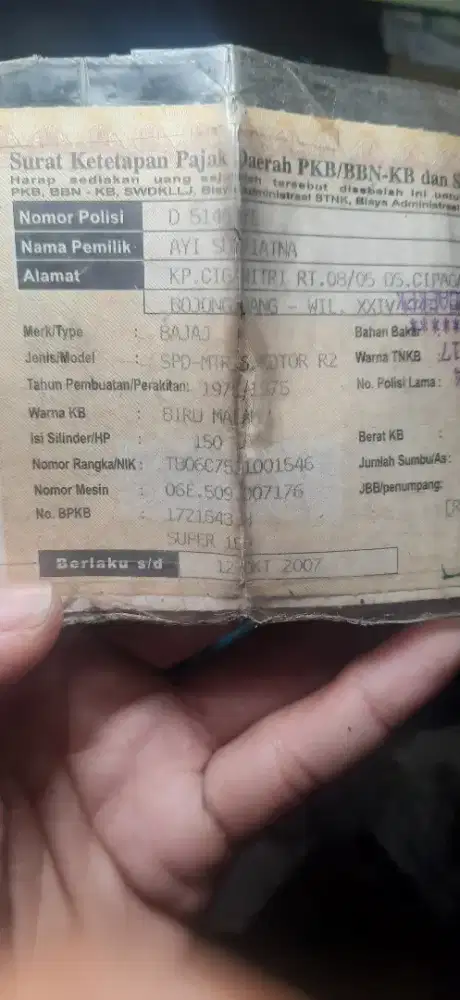 Koleksi Paper EsteEnka Scooter Bajaj Super 1975 [Bukan Vespa]