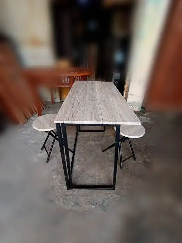 Meja Lipat Informa+2 bangku lipat