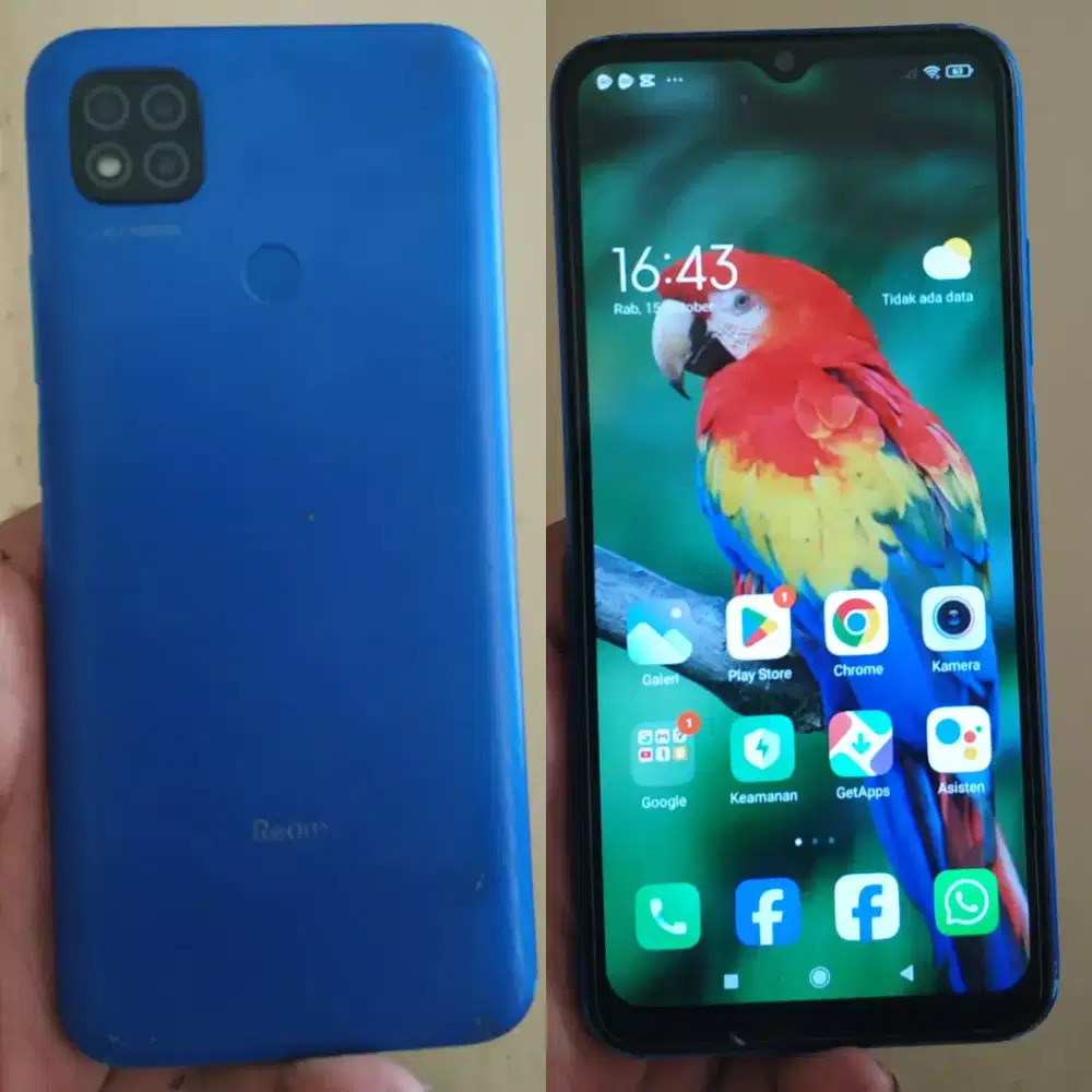 Di jual xiomi redmi 9c RAM 3 32 GB jaringan 4g LTE