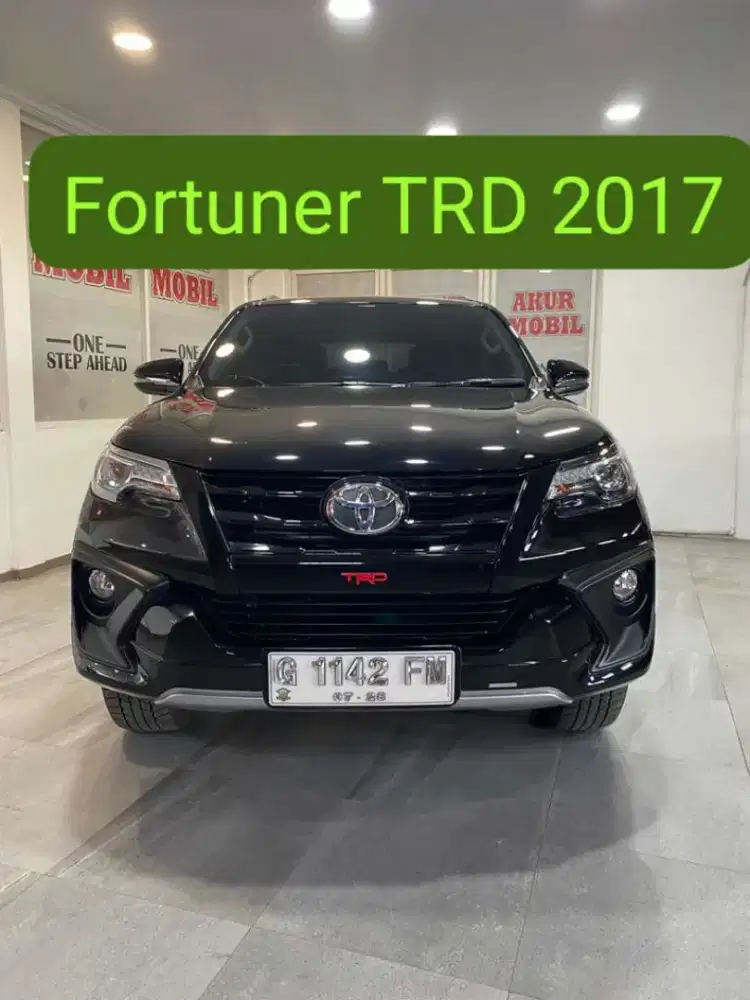DP 60JT! FORTUNER TRD 4X2 AT 2017 HITAM NOPOL G FUL ORI SIAP PAKAI