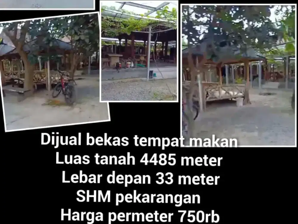 dijual tanah pekarangan murah full pagar, jogonalan , 750rb