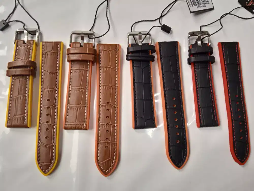 Strap silicon jam tangan motif kulit