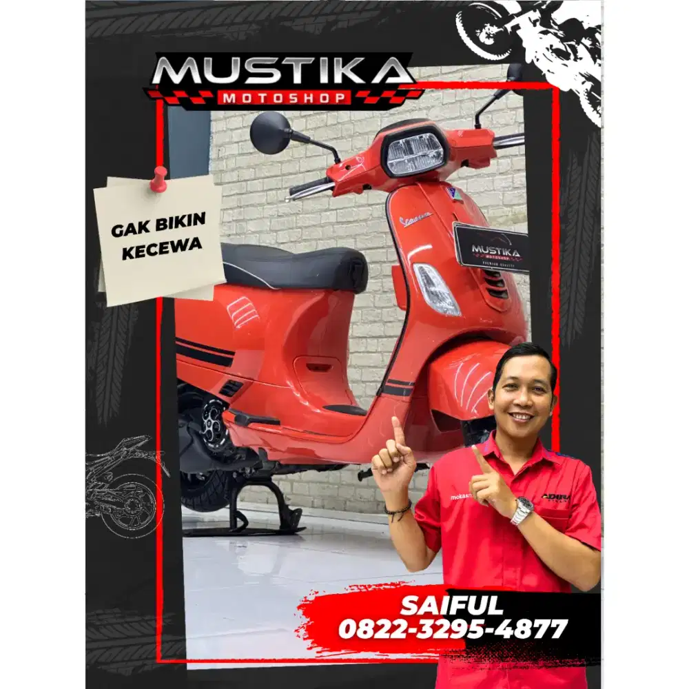Perfect Condition!!Vespa S 125 Led 2023 Warna Favorit Mulus-Mustika