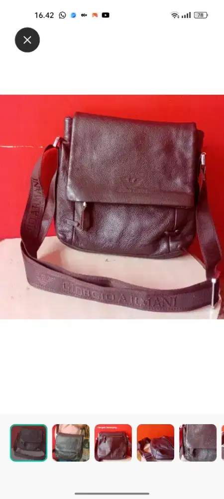 Tas Sling bag Kulit