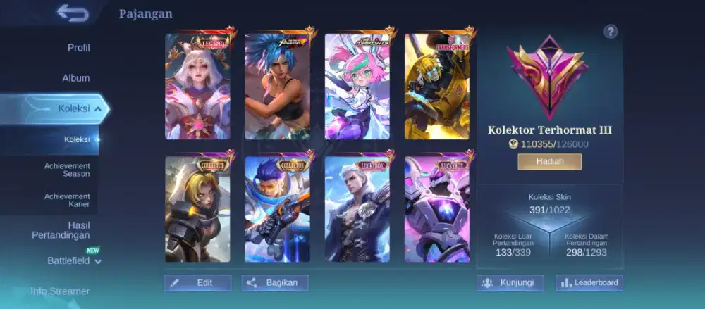 Akun Mobile Legend ML lama