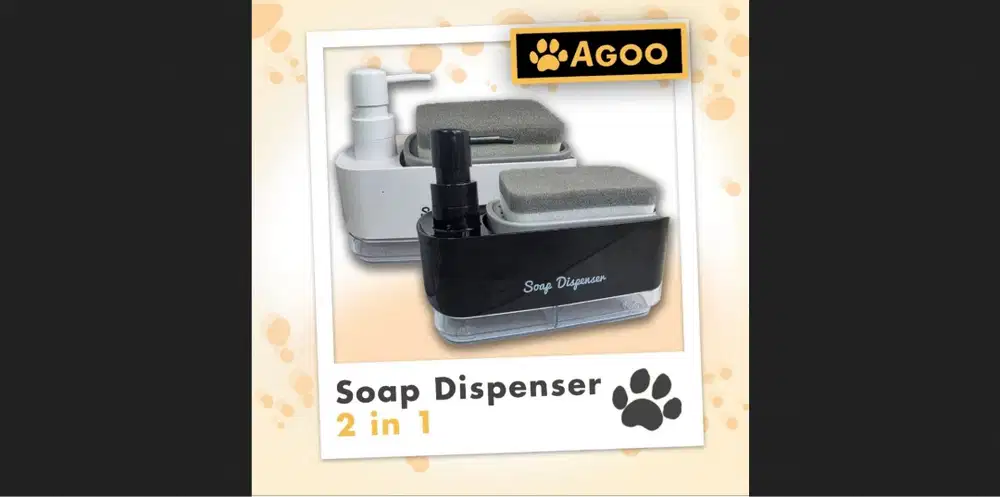 wadah sabun cuci piring soap dispenser merk AGOO 2 warna