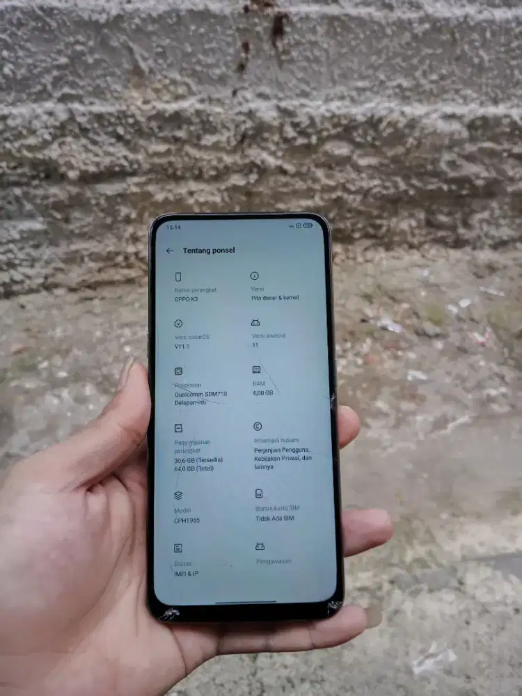 Oppo k3 6/64 fulset