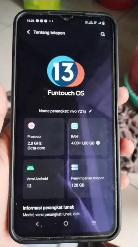 Vivo y21s second