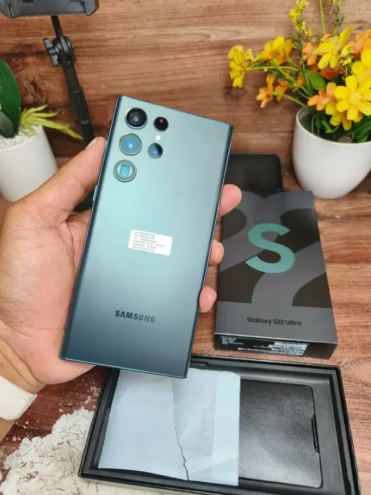 Samsung s22 ultra green 12/256 gb mulus original garansi resmi sein