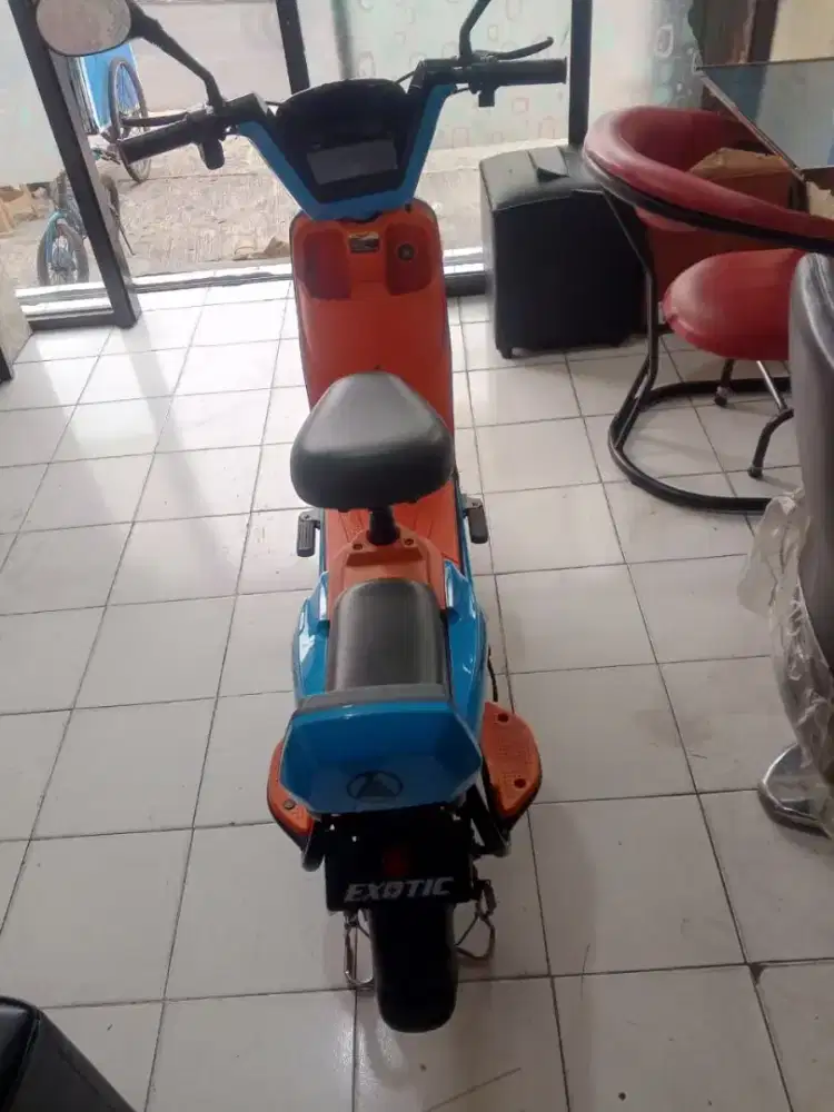Jual sepeda listrik exsotix second rasa baru kumplit