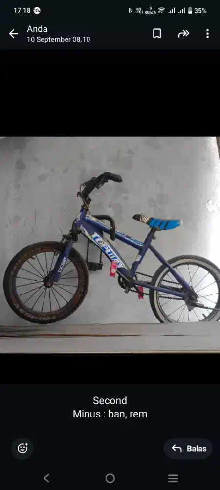 Sepeda bekas anak