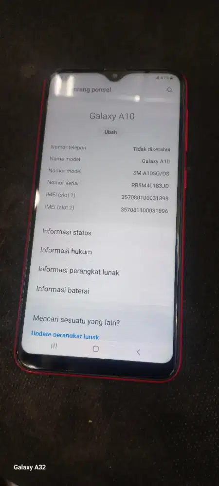 Samsung a10 ram 2/32