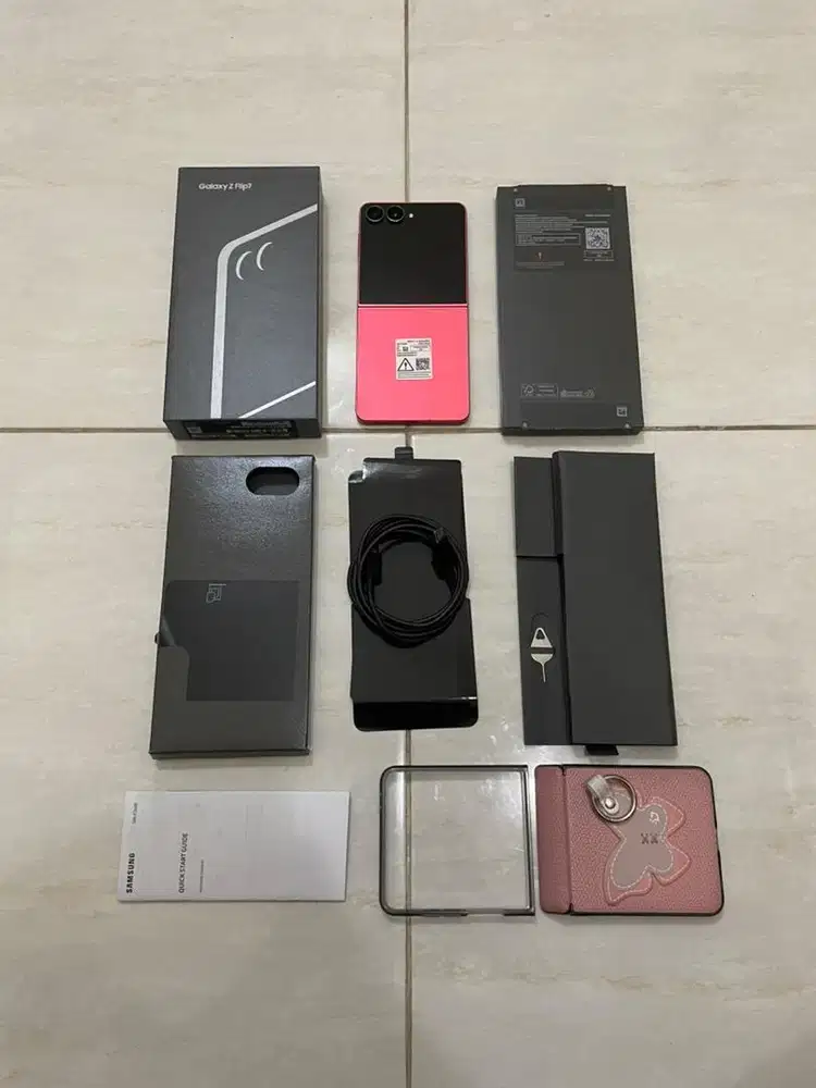Samsung Z Flip 7 12/256gb Pink Red SEIN Resmi Garansi on agustus 2026