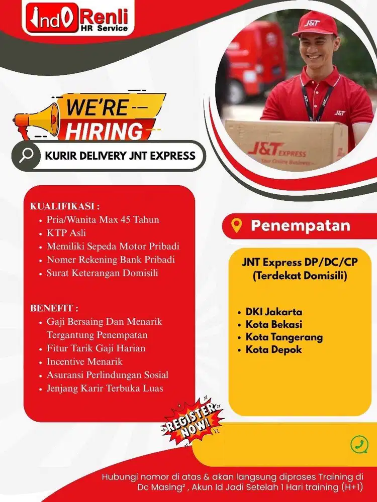 LOWONGAN KURIR PAKET JNT EXPRESS