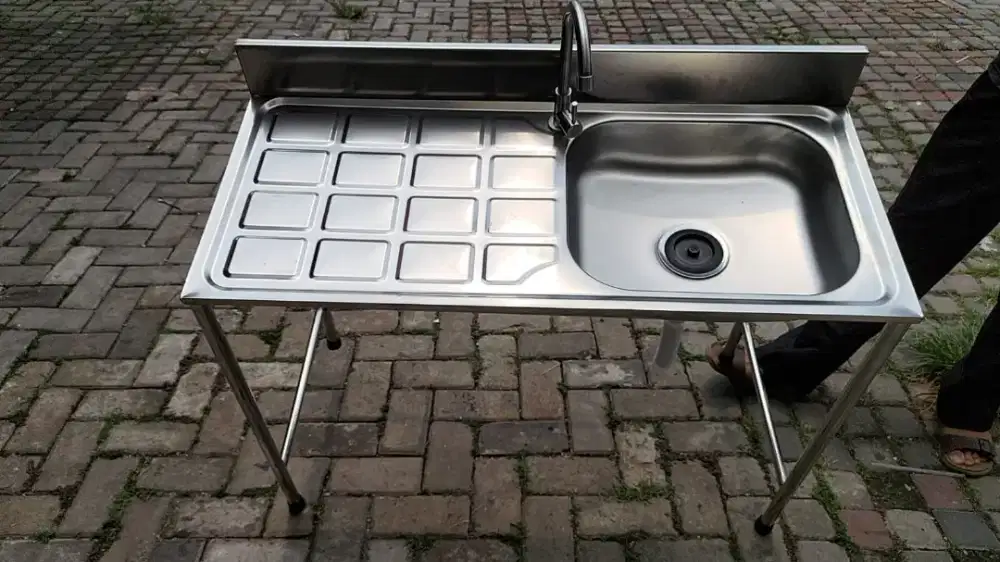 Sink Stainless Steel uk.96x43xT.75 cm