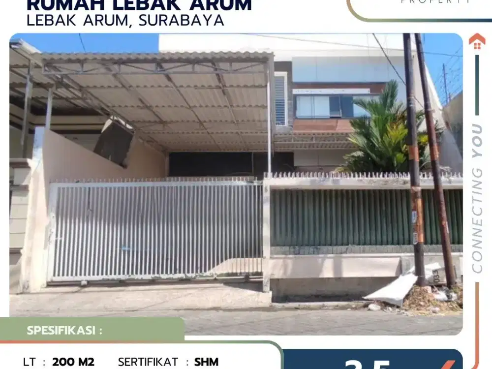 Rumah Di Lebak Arum Surabaya 2 Lantai Bagus Strategis